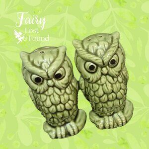 Vintage Owl Salt & Pepper